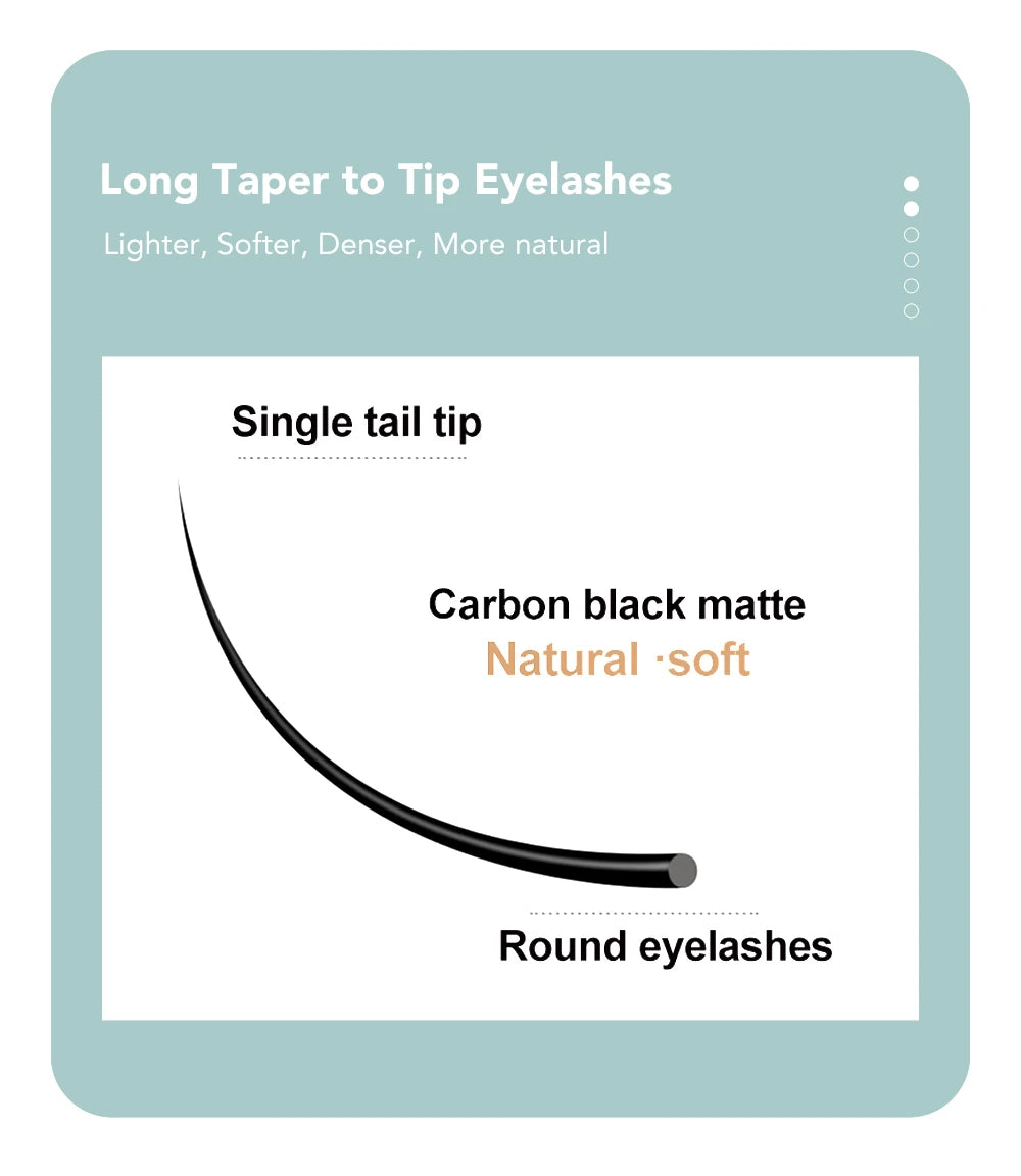 DIYDAY 16Rows Mink Lashes Individual Natural False Eyelashes B C CC D DD Curl Eyelash Extension Supplies for Makeup