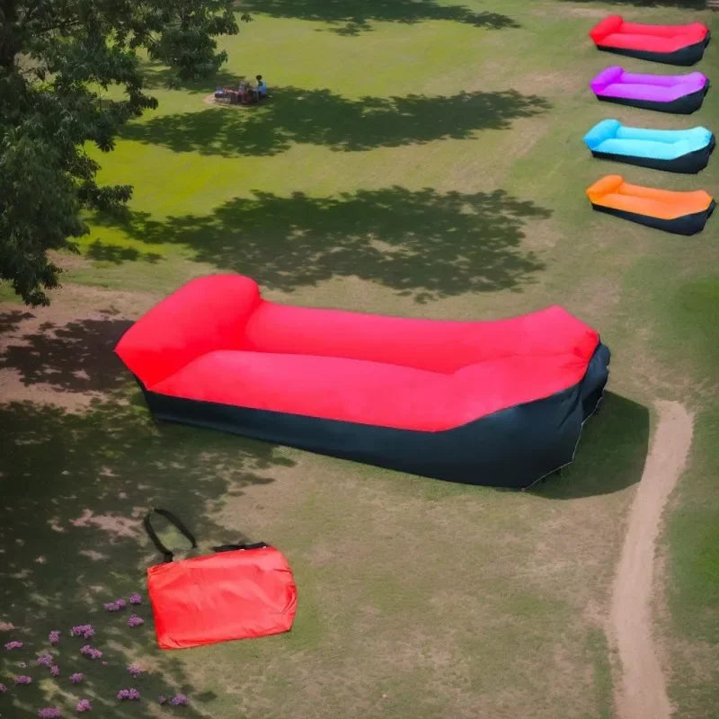 Portable Inflatable Sofa Chair - Quick Inflation and Deflation, Sofa with Storage Bag, Suitable for Travel, Camping - Picnicking