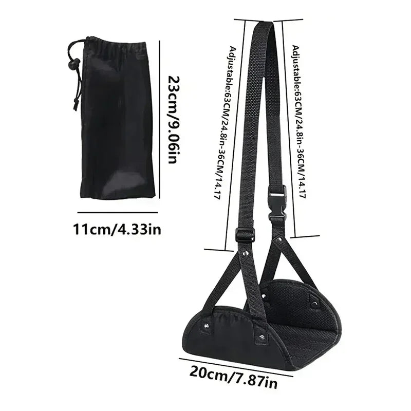 2025 New Airplane Footrest With Adjustable Strap, Portable Hammock Leg Rest, Perfect Travel Accessories