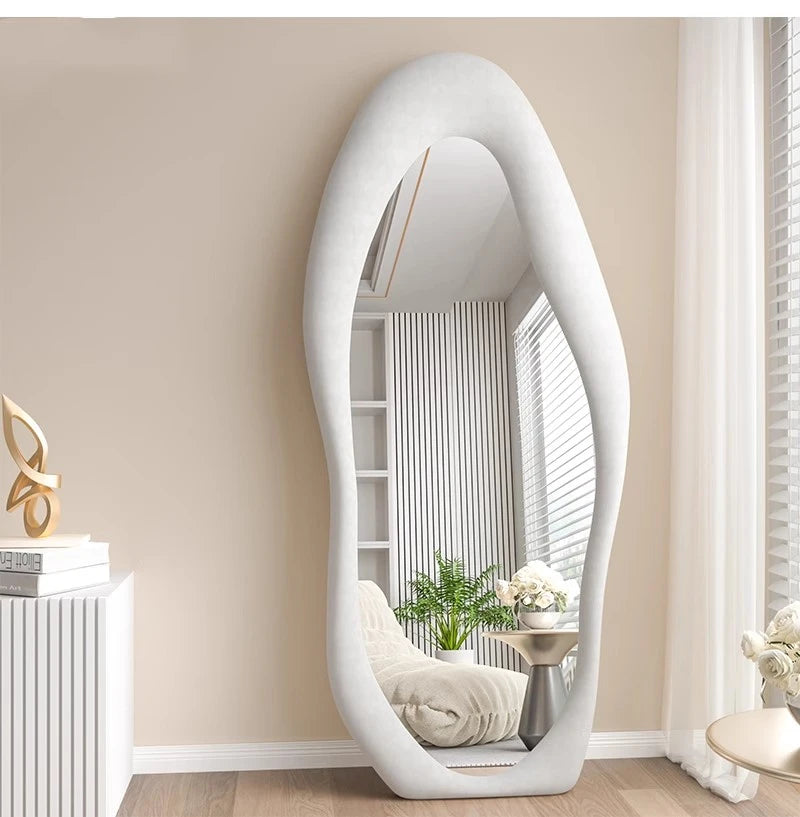 Oval Bed Room Mirrors Full Body Standing Nordic Design Luxury Mirrors Full Body Living Room Espejos Decorativos Room Decoration