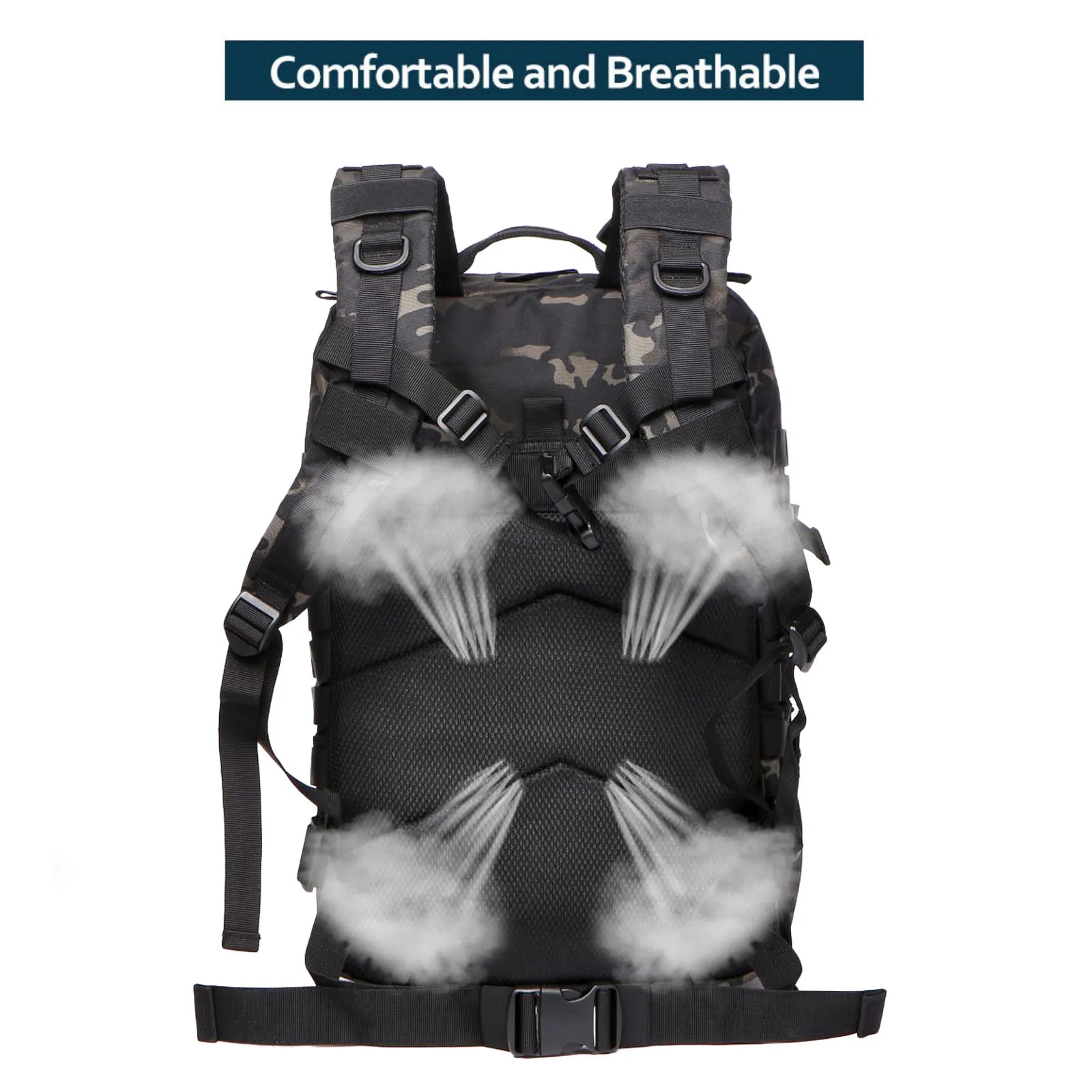 25L/50L Sturdy Nylon Waterproof Tactical Sports Trekking Fishing Hunting Camping Hiking Bag Backpack Outdoor Rucksacks