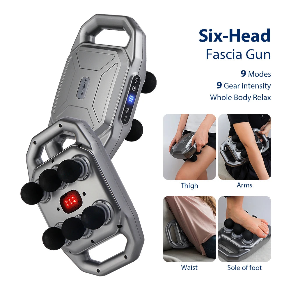 66-head Fascia Gun High Frequency Vibration Body Massage Gun Back Massager Waist Massager Neck Shoulder Thigh Fascia masajeador