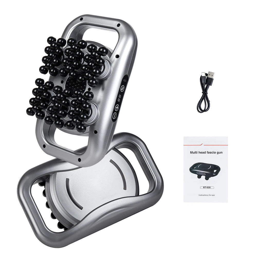 66-head Fascia Gun High Frequency Vibration Body Massage Gun Back Massager Waist Massager Neck Shoulder Thigh Fascia masajeador