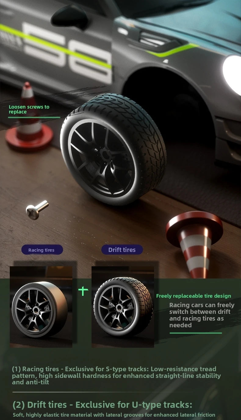 2025 New, Limited Edition Rc Drift GT3 RS 911 mi SU7 1:24 Drift Racing Car, Racing Kids Gift with High Speed Remote Control