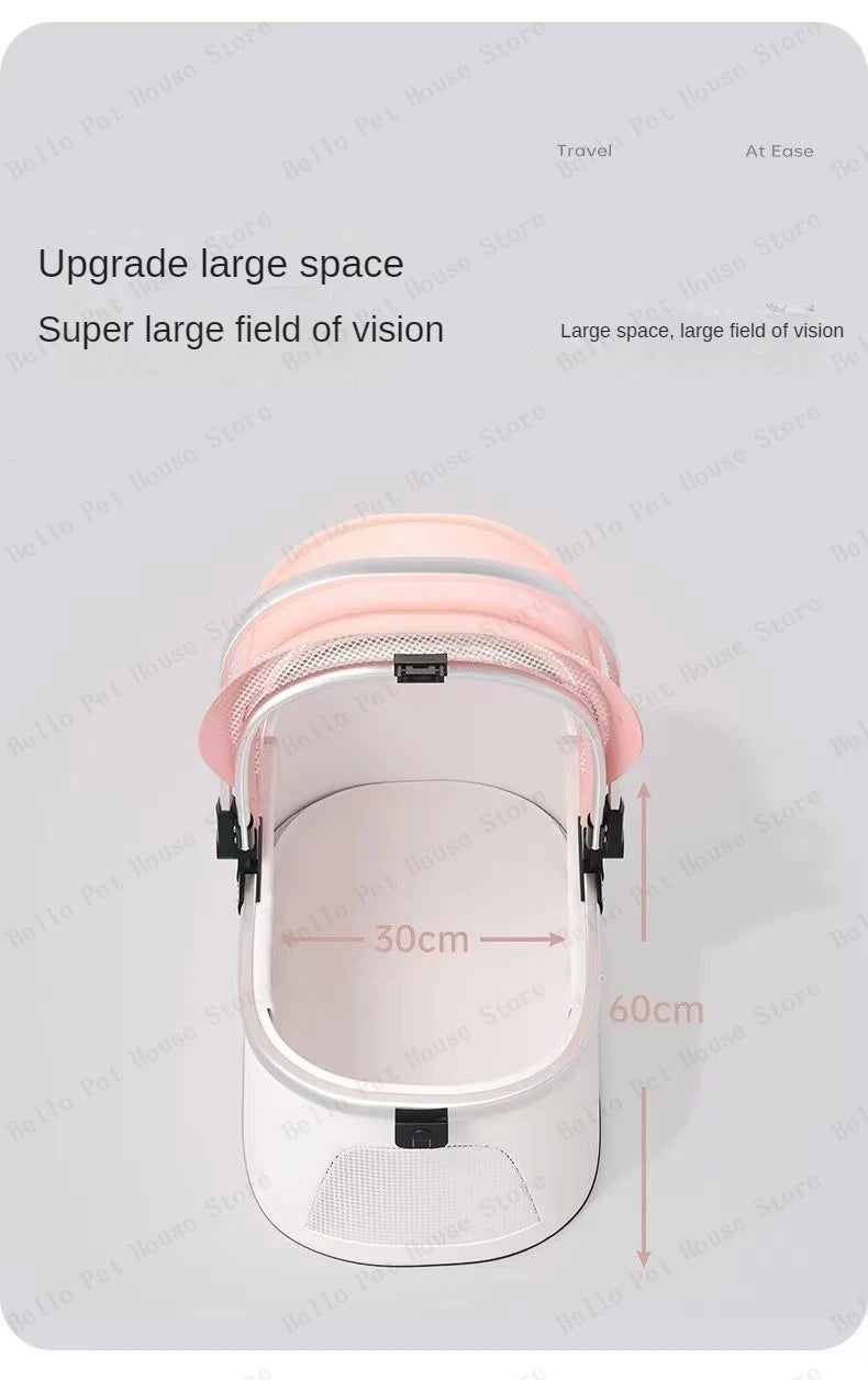 High appearance Pet Stroller Detachable Multifunctional Pet Carrier  Lightweight and Foldable  Portable Pet Stroller Dogs Buggy