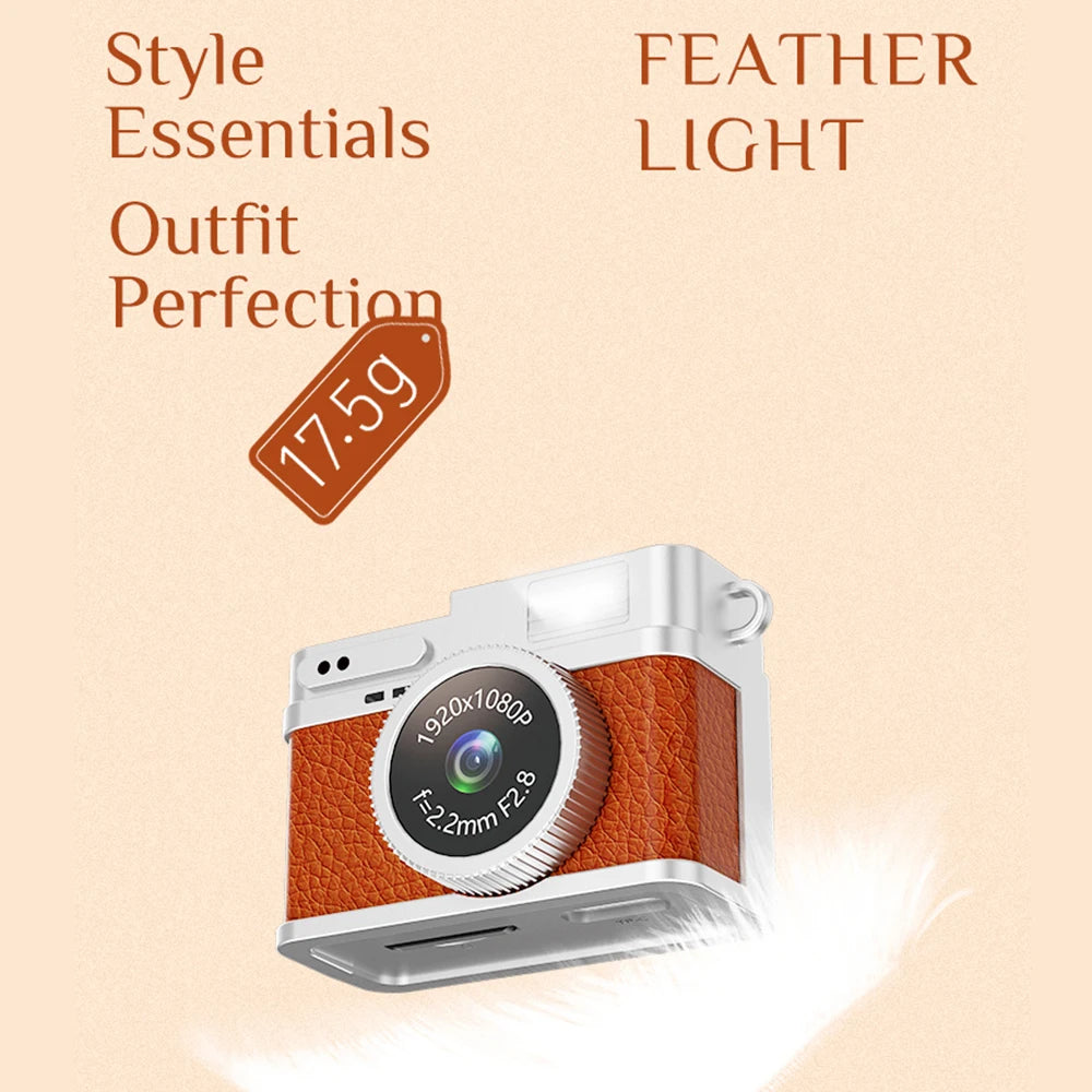 1080P Digital Camera Retro CCD Mini Cam with Screen Indoor Outdoor Sports Portable Vintage Very Small Camcorder Video Recorder