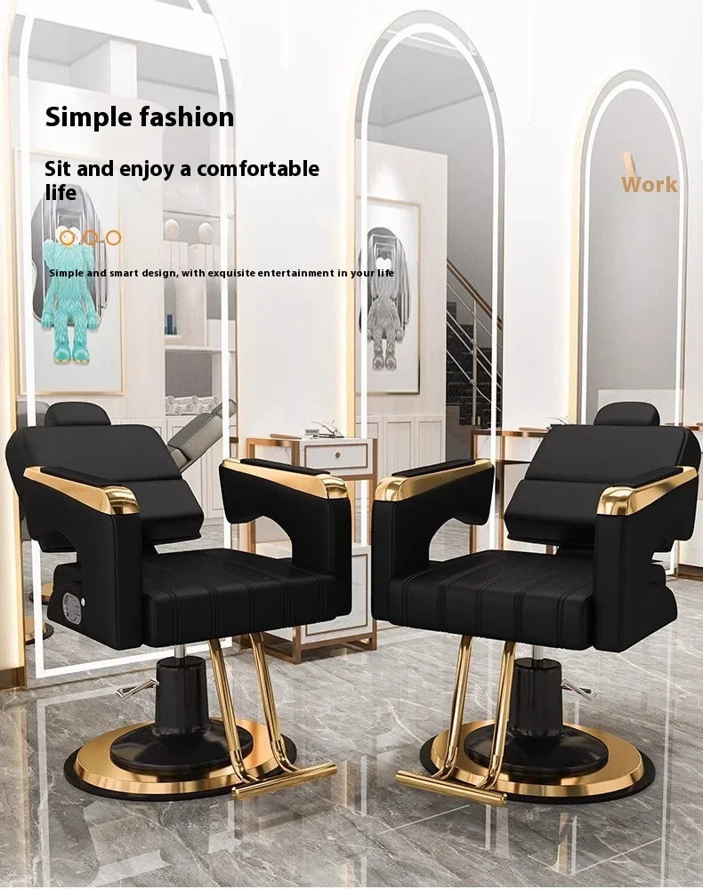Barber Shop Barber Chair, 360° Rotatable, Hydraulic Lift Chairs, New Design, Customizable Hair Salon Store Furniture Wholesale
