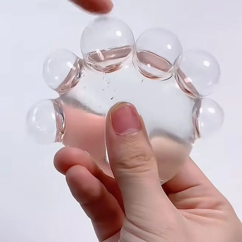 Squishy Bubble Pop Fidget Toy, Squeeze Sensory Ball & Octopus Popper, Anti-Anxiety Toy for Adults Kids, ASMR Fun Party Gift