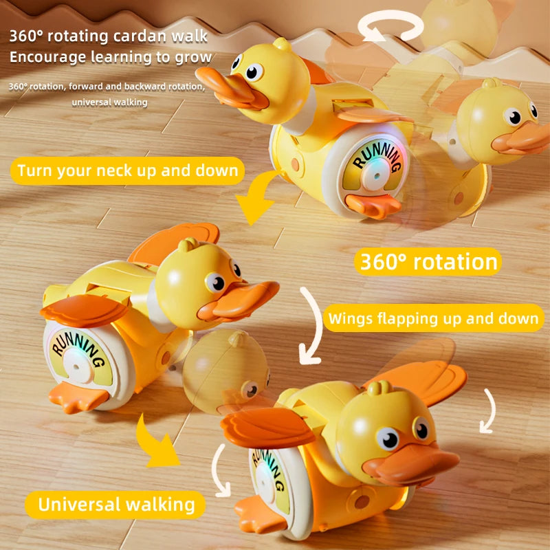Kids Electronic Pet Toys Dancing Octopus&Duck Musical Penguin Baby Crawling Toys Toddler Interactive Toys Tummy Time Gifts