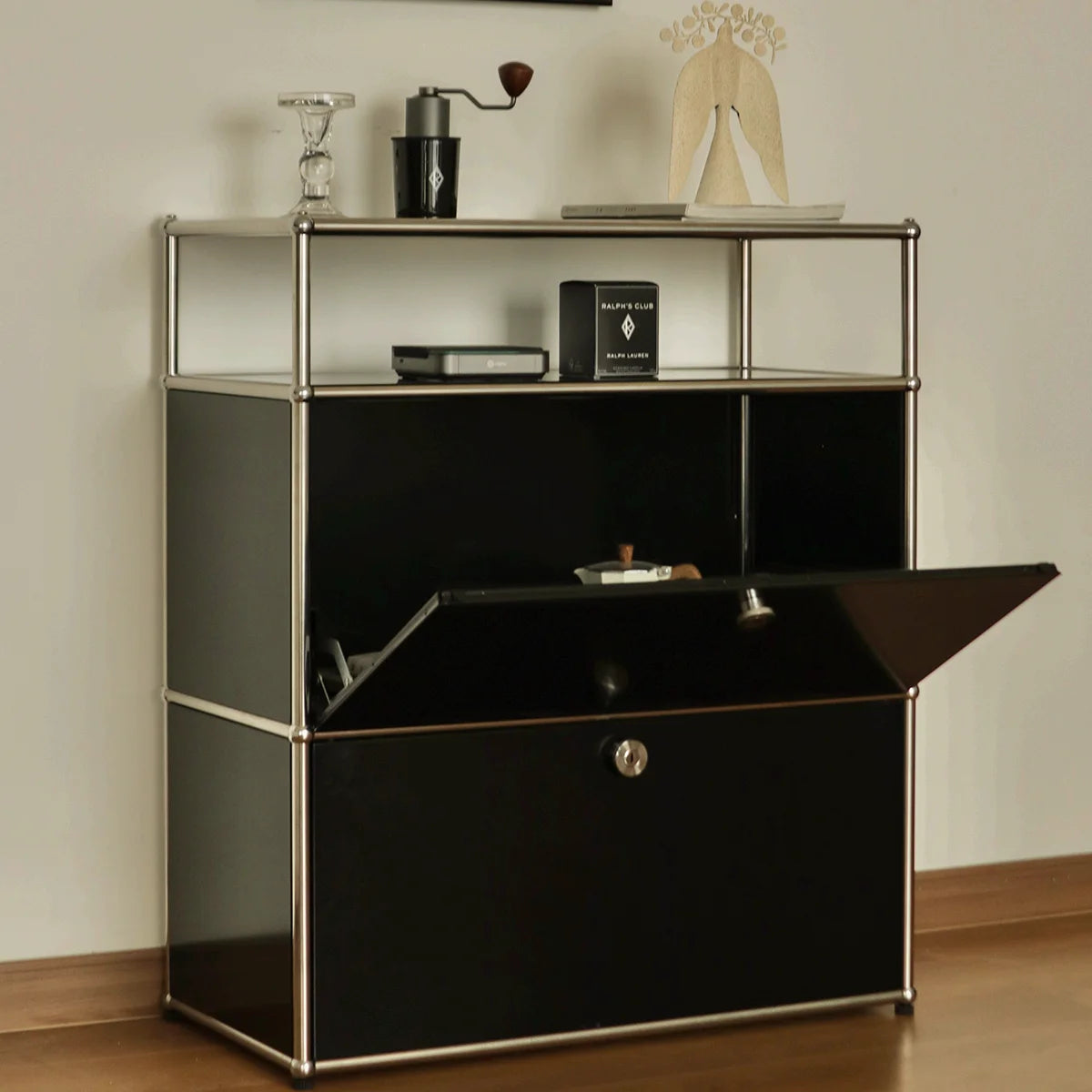 Cabinet for living room Storage locker drawer type storage Bedroom chest of drawers Organizer furniture Dual cabinet combination