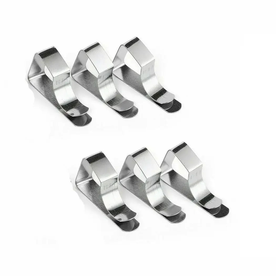 6Pcs Tablecloth Clips Stainless Steel Table Clips Table Cloth Cover Clamps Table Cloth Holders for Outdoor Parties Weddings Camp