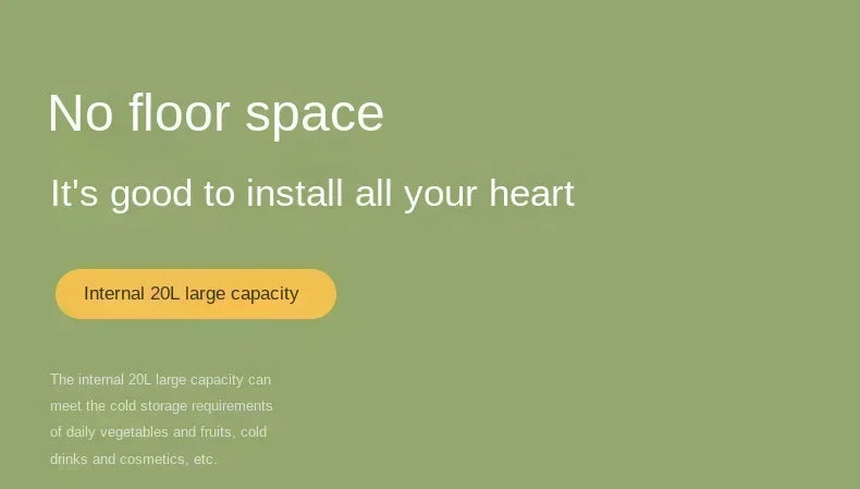 220V EOS Mini Compact Refrigerator for Bedroom, Dorm Room, Office and Travel CAB