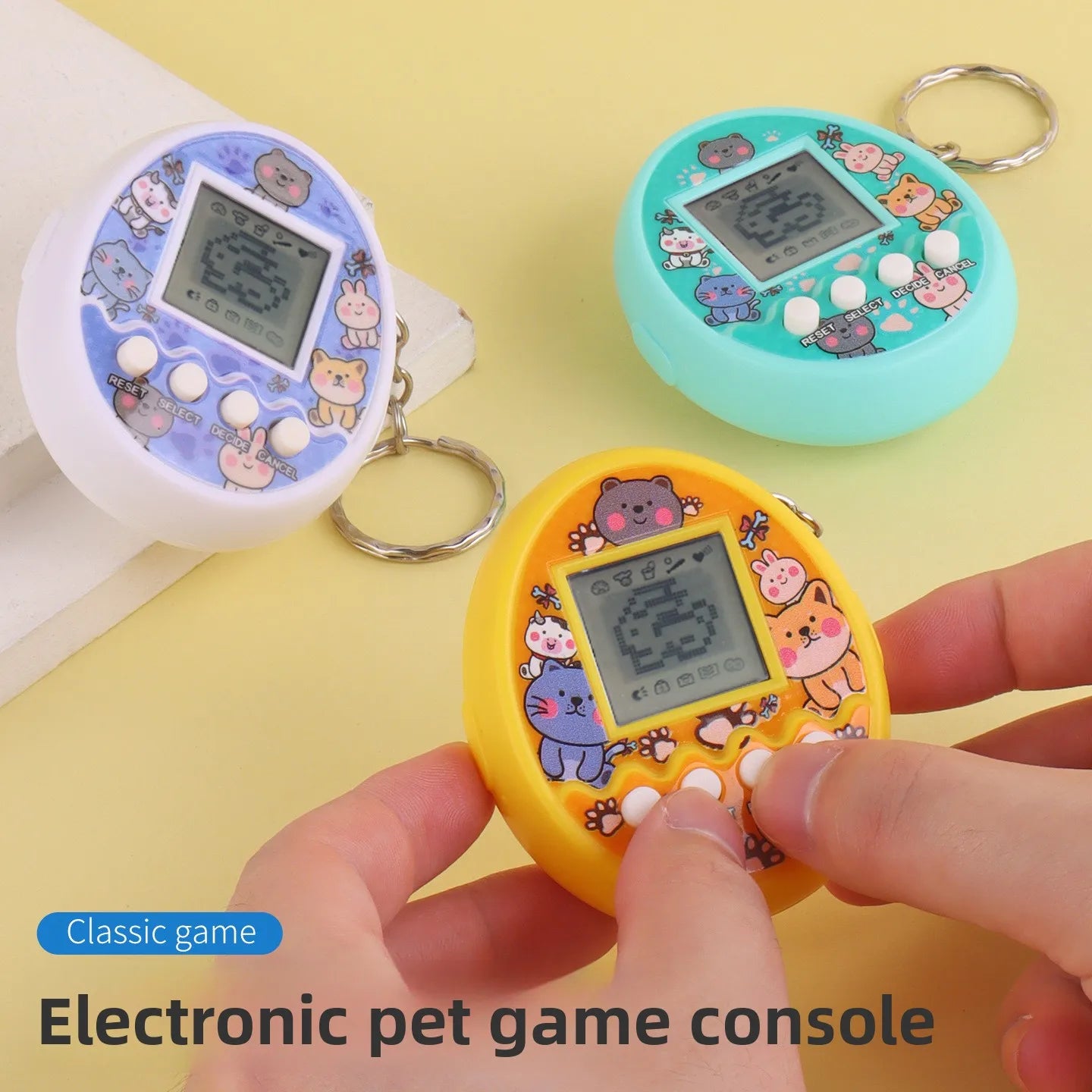 Electronic Pets Kids Game Toys Mini Handheld Game Console Virtual Tamagotchi For Kids Pixel Screen Game Machine Children's Toys