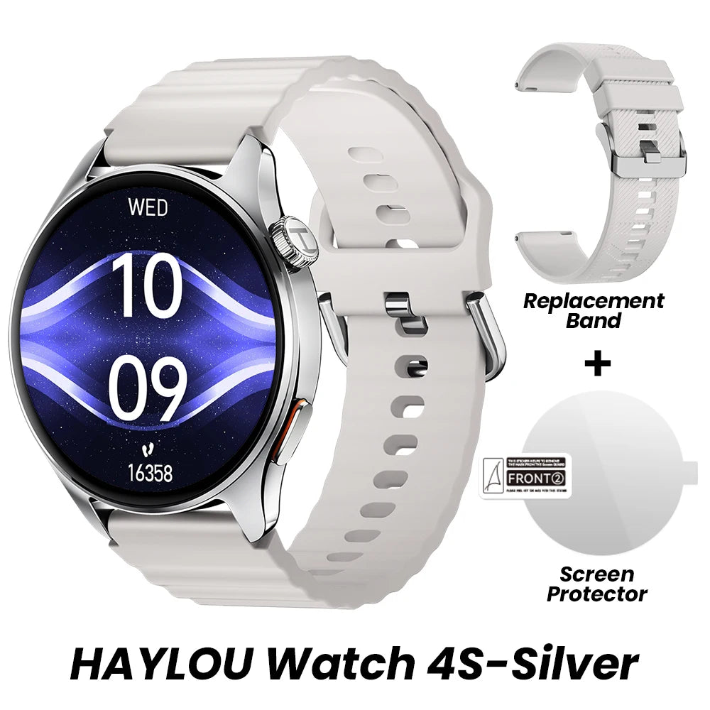 HAYLOU Watch 4S GPS Smartwatch 1.43” HD AMOLED Display 5 Satellite GPS Positioning 120+ Workout Modes Sport Fitness Smart Watch