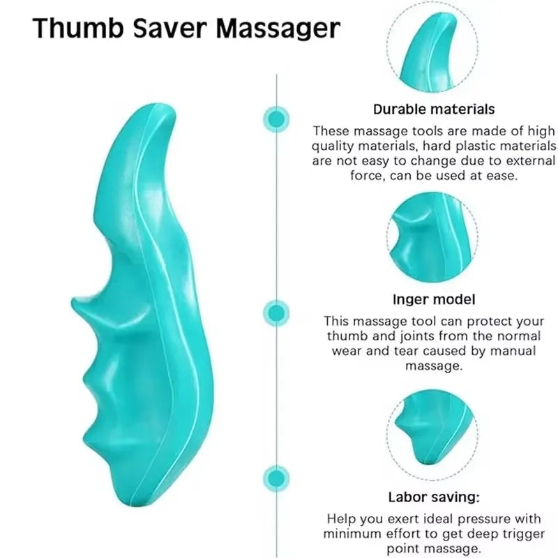 Thumb Saver Massage Massager Thumb Finger Pressure Press Trigger Point Body Foot Back Manual Tools Deep Relaxed Relieve Fatigue