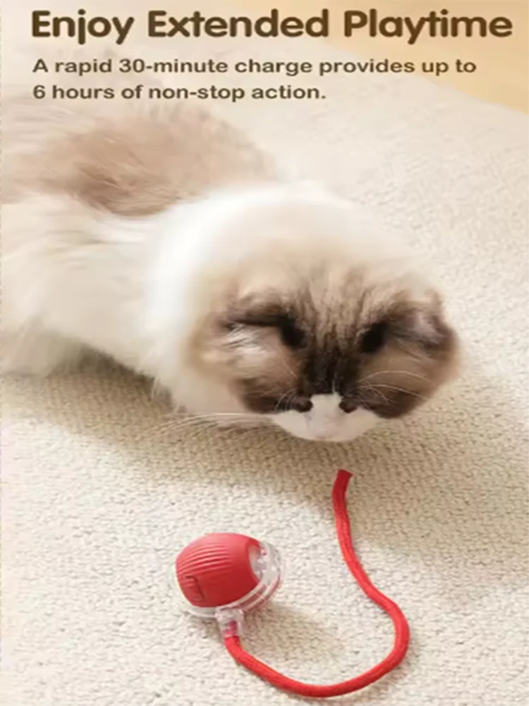 Intelligent interactive cat ball long-lasting and durable easy to clean intelligent obstacle avoidance pet dog toys