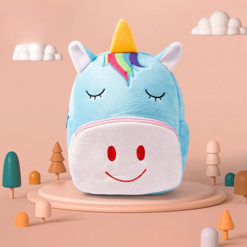 Popular Plush Backpack for Kindergarten Boys and Girls Children's Backpack for Babies Anti Lost Backpack for Babies Super Cute