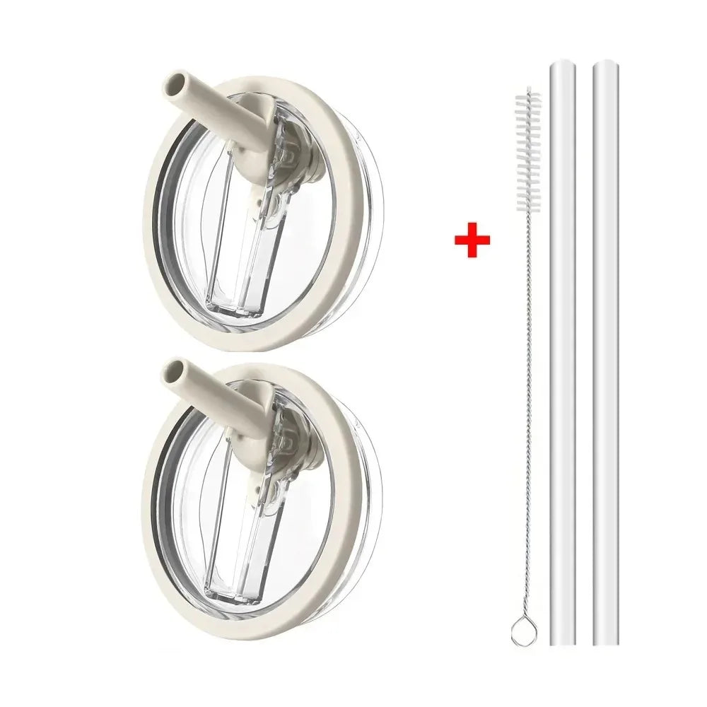 40oz Flip Straw Leak Proof Lid for Stanley Cup Spill-proof Cover Tumbler Lid Replacement for Stanley Cup Accessories Straw Cover