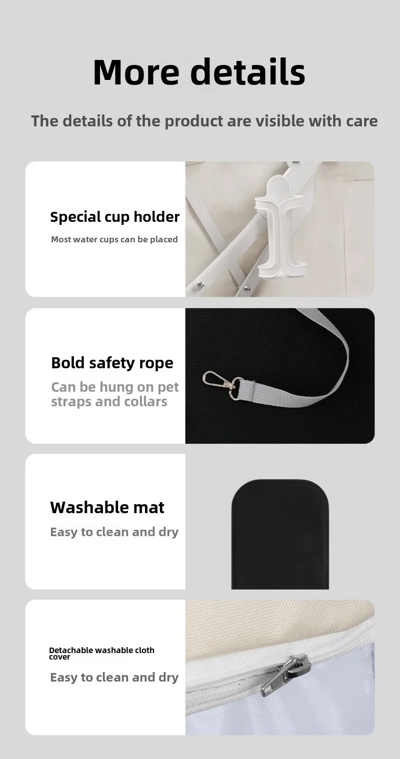 Outdoor Puppy Stroller Cat Dog Travel Breathable Pet Stroller Lightweight Convenient Folding Small Medium Pet Stroller Products