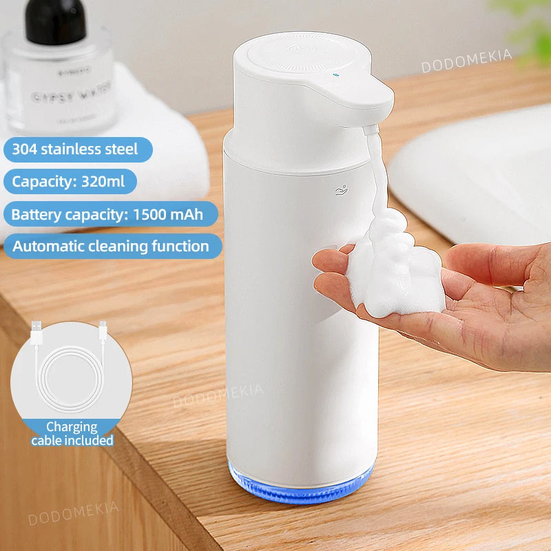 Stainless Automatic Soap Dispensers Rechargeable Touchless Sensor Smart Washing Hand Machine Liquid Hand Sanitizer Pump Foaming