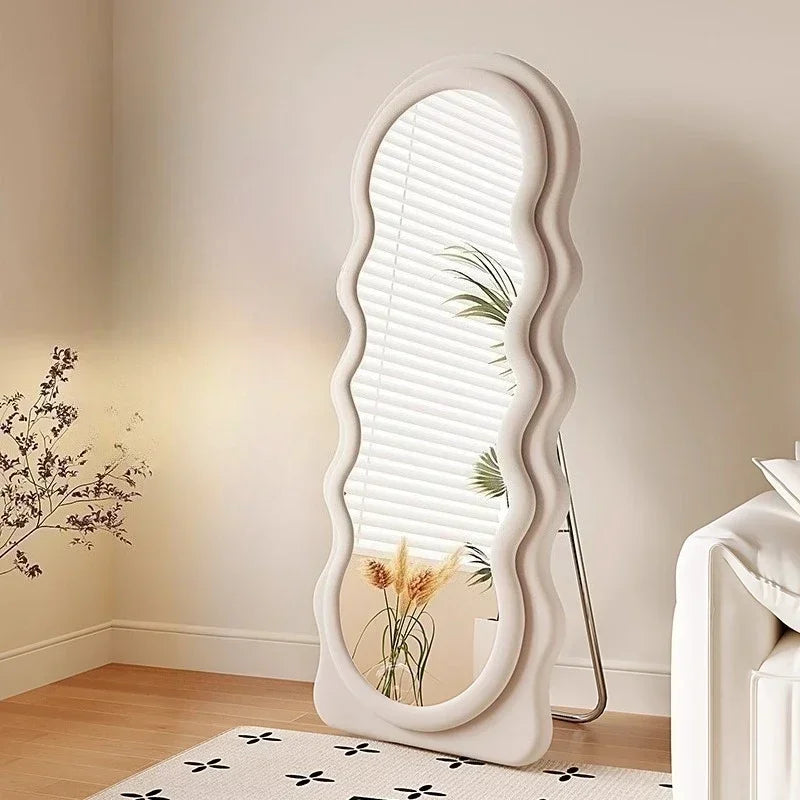 Light Luxury Floor Full Body Mirror Wall Mirrors Room Decoration Makeup Mirrors Full Body Wall Art Miroir Home Bedroom Mirror
