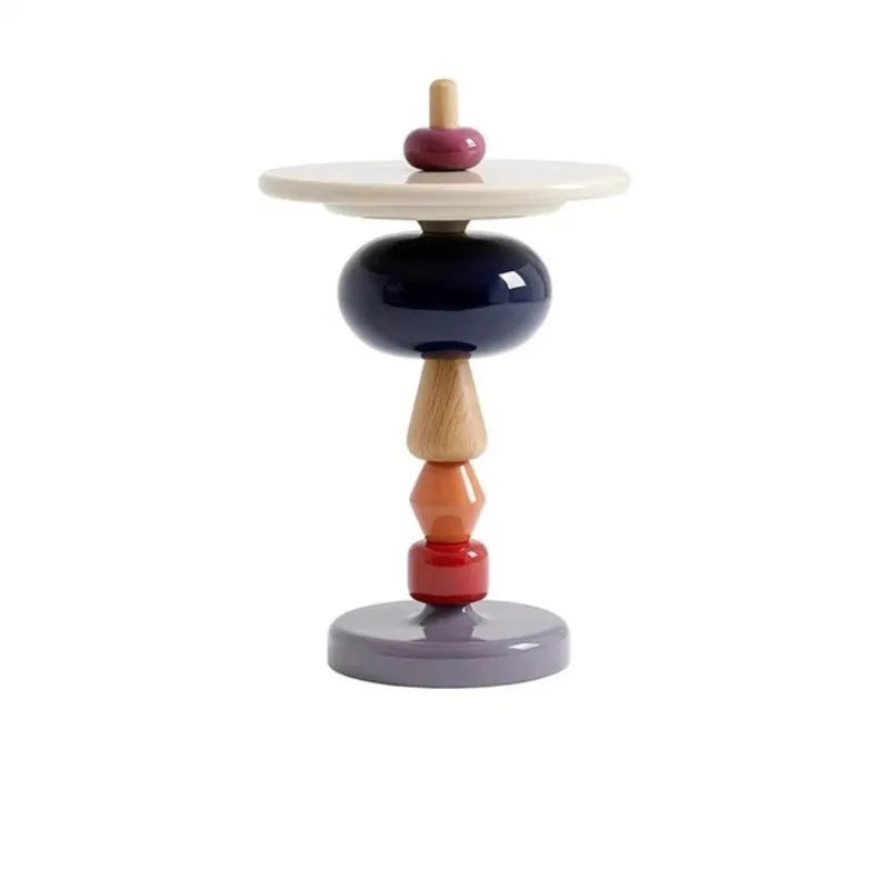 X&D Nordic Creative Solid Wood Baking Varnish Modern Simple Sofa Movable Corner Designer Net Brown Sugar Gourd Small Tea Table