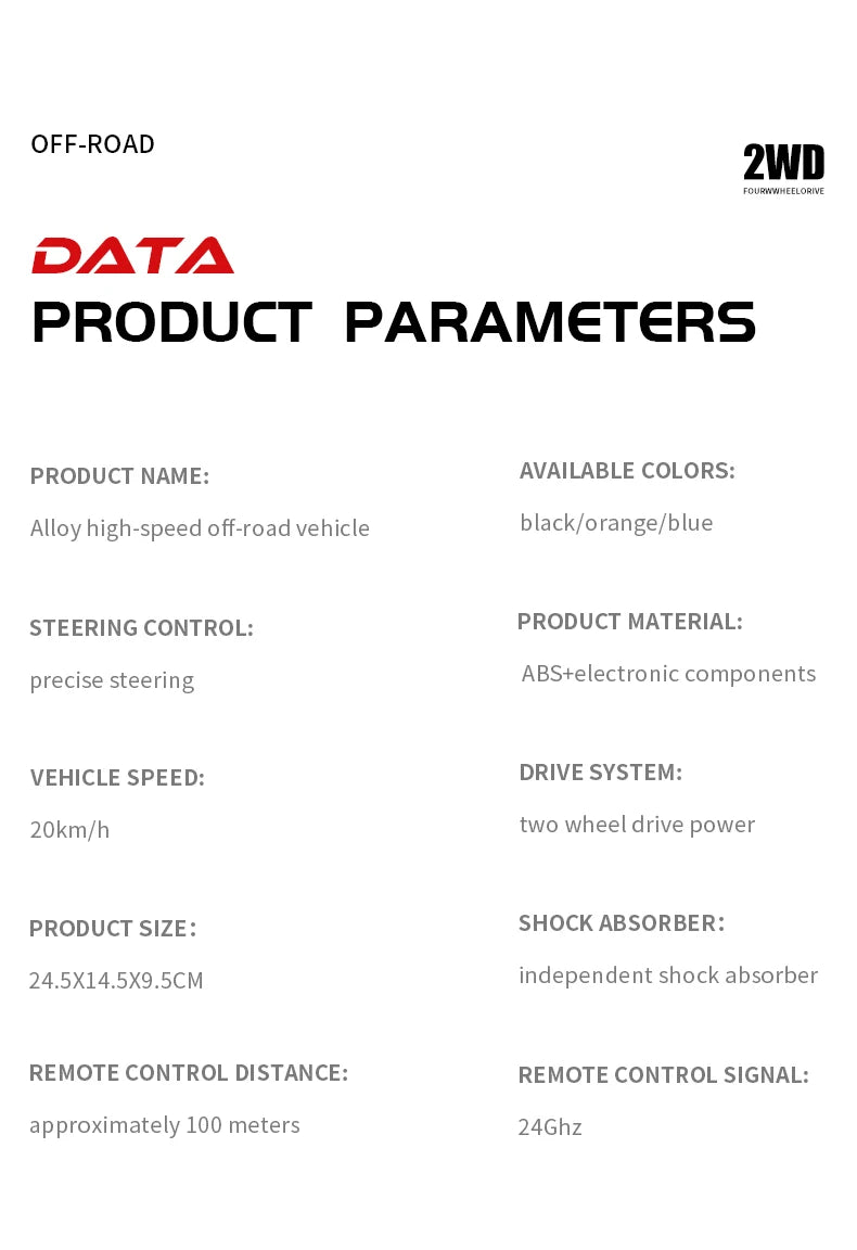 ZWN 1:16/1:20 2.4G Model RC Car With LED Light 2WD Off-road Remote Control Climbing Vehicle Outdoor Cars Toy Gifts for Kids