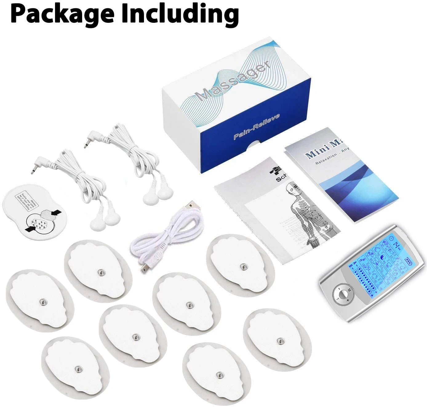 New Tens Unit Relax Muscle Stimulator Body Massage Digital Therapy 24 Modes EMS Acupuncture Slimming Machine Electrostimulator