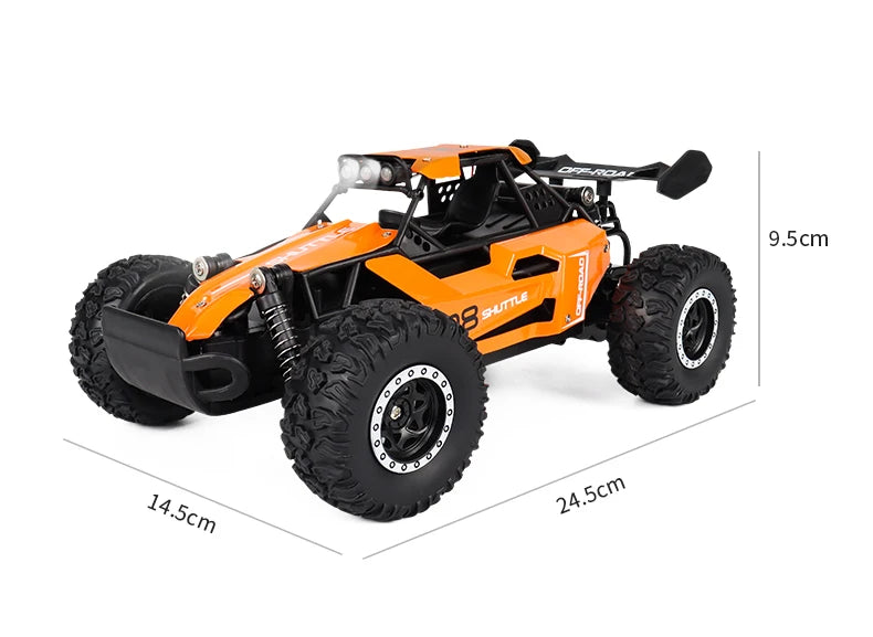 ZWN 1:16 2.4Gh Model RC Car With LED Lights 2WD Off-road Remote Control Climbing Vehicle Outdoor Cars Toys for Boys Girls Gifts