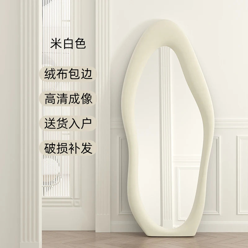Oval Bed Room Mirrors Full Body Standing Nordic Design Luxury Mirrors Full Body Living Room Espejos Decorativos Room Decoration