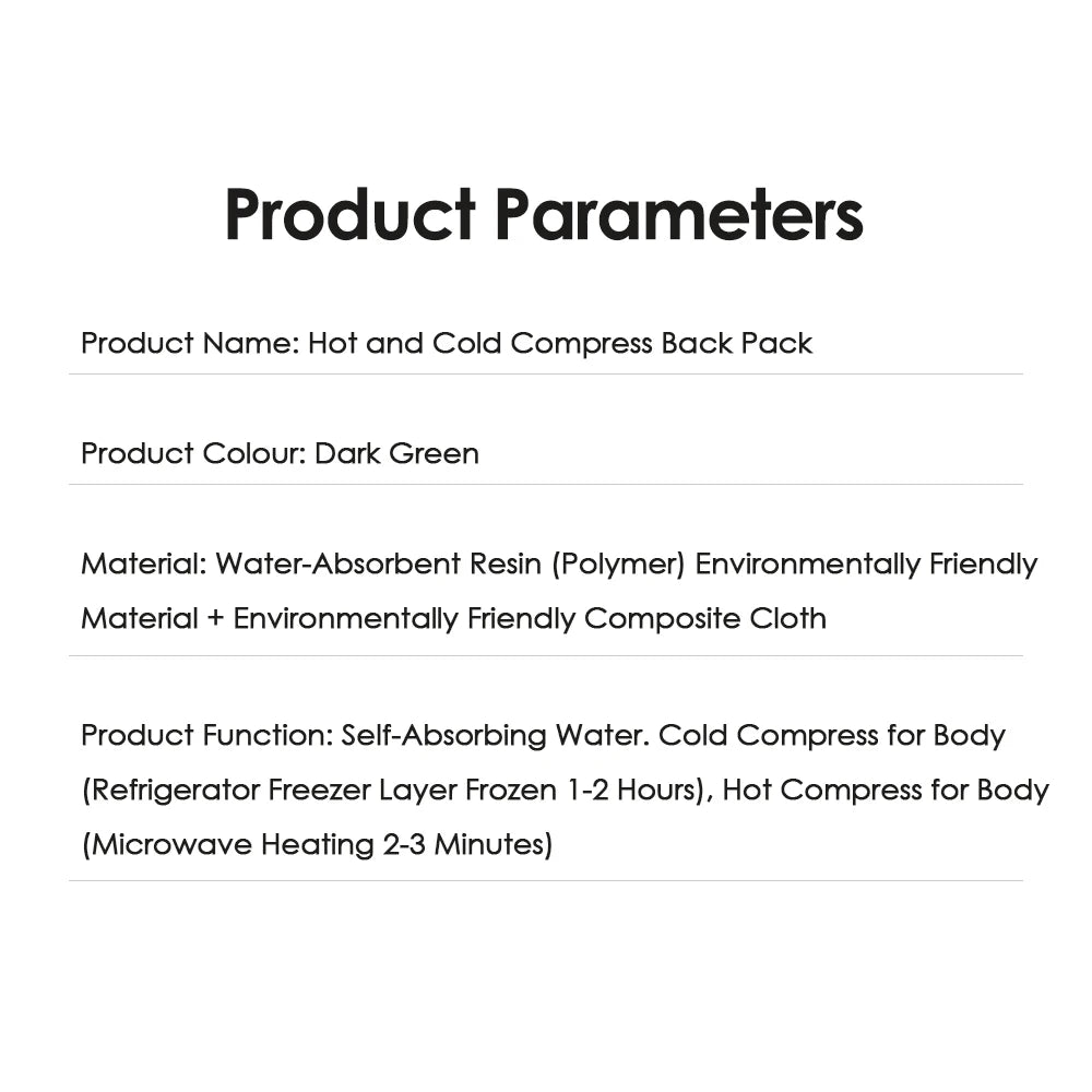 Reusable Large Ice Pack Wrap Hot Cold Compress Therapy Back Massage Pad Cooling Cushion For Knee Leg Neck Shoulder Muscle Strain