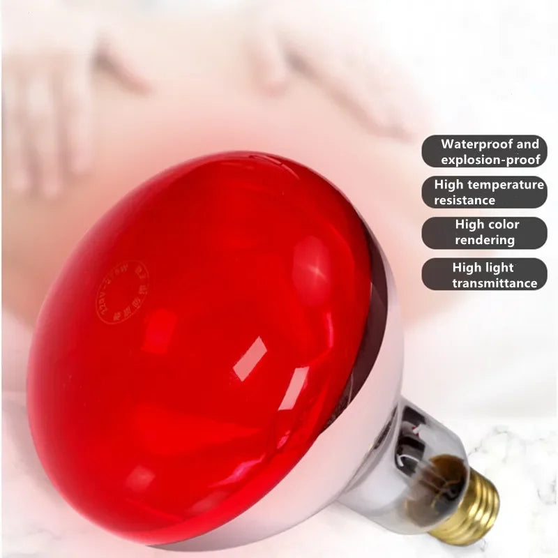 275W/150W  Infrared Physiotherapy Bulb Heating Therapy Massage Lamp for Body Neck Ache Arthritis Muscle Joint Relax Pain Relief