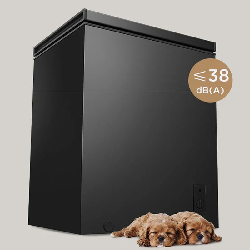 142L Household Freezer 6.8℉to -4℉with Removable Basket Free Standing Top Open Door Compact Freezer 450W Refrigerator For Home