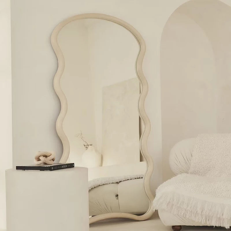 Irregular Funky Mirror Living Room Modern Full Body Standing Girls Bedroom Bathroom Luxury Mirror Men Espelhos Home Products