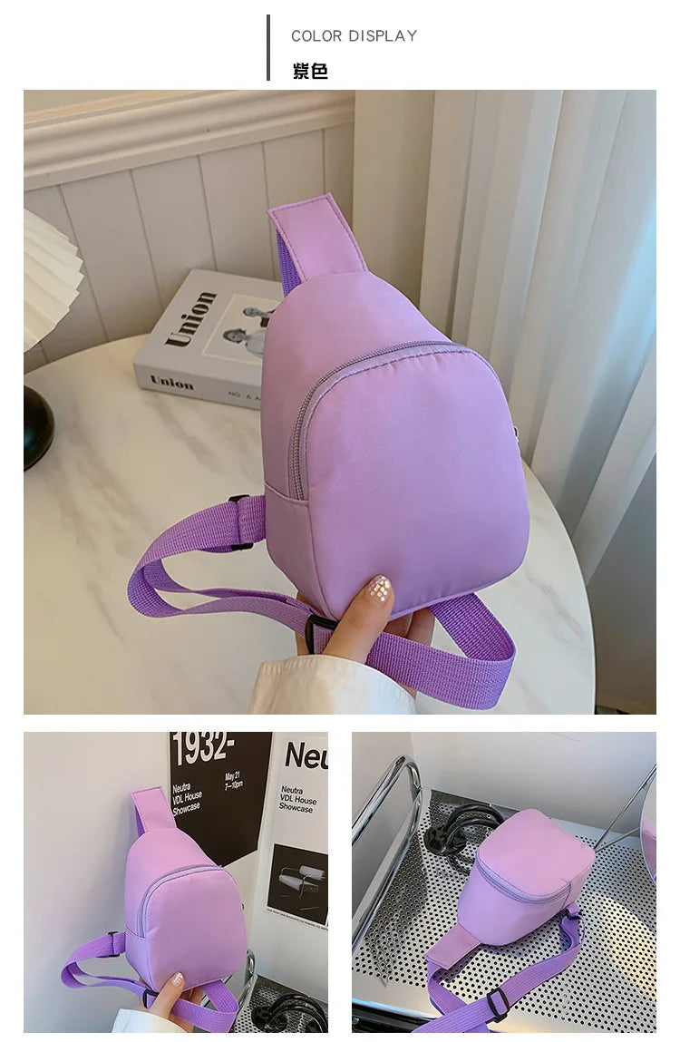 New Kids Chest Bag KPop Demon Hunters Printed Lightweight Single Shoulder Crossbody Bag Hot Movie Children Girl Boy Chest Bag