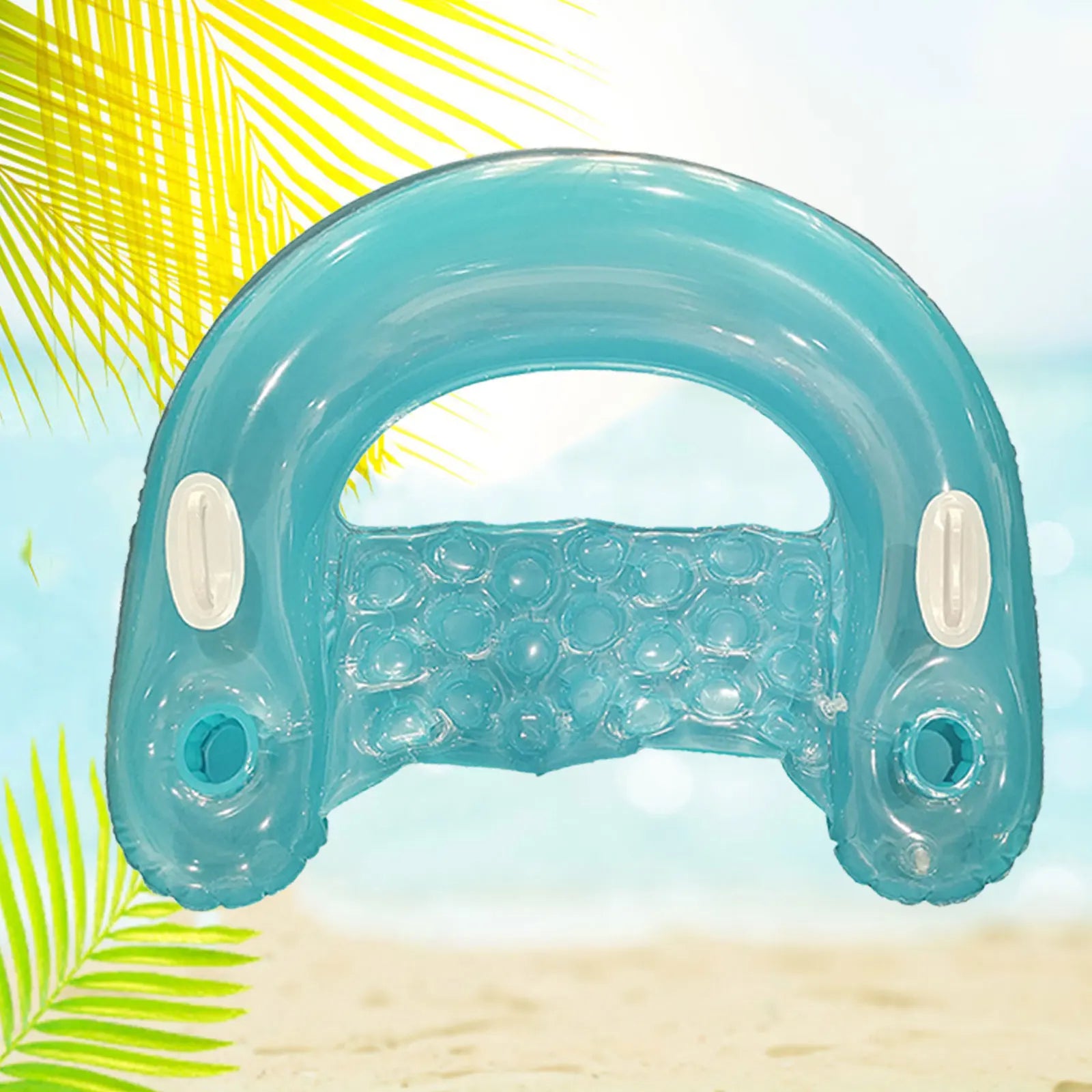 Inflatable Pool Floats for Adult Kids, Float Chairs with Cupholders and Handles Pool Lounges, PVC Water Mattresses Hammock Mat