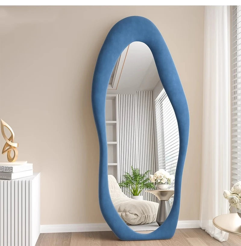 Oval Bed Room Mirrors Full Body Standing Nordic Design Luxury Mirrors Full Body Living Room Espejos Decorativos Room Decoration
