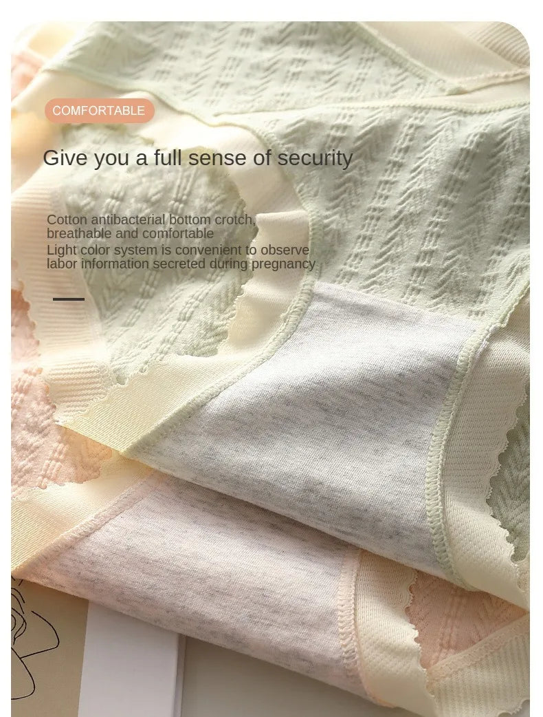 3PCS Soft Briefs V-shaped Abdominal Support Underpanties Pregnancy Childbirth Female Underwear Pregnant Woman Women's Panties