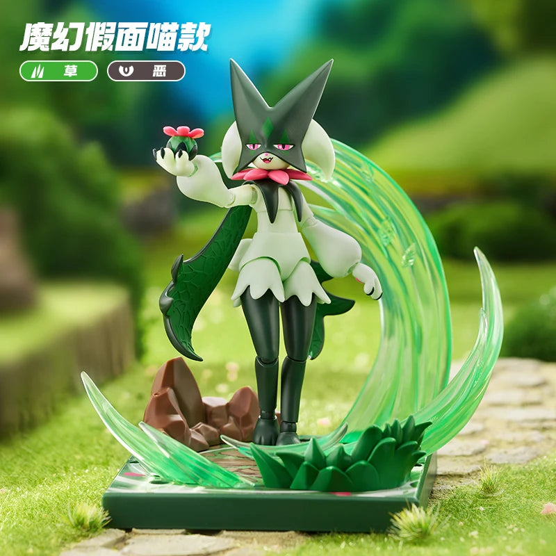 Original Blokees Pokemon Pikachu Eevee Charmander Charizard Greninja Meowscarada Ceruledge Cartoon Characters Building Block Toy