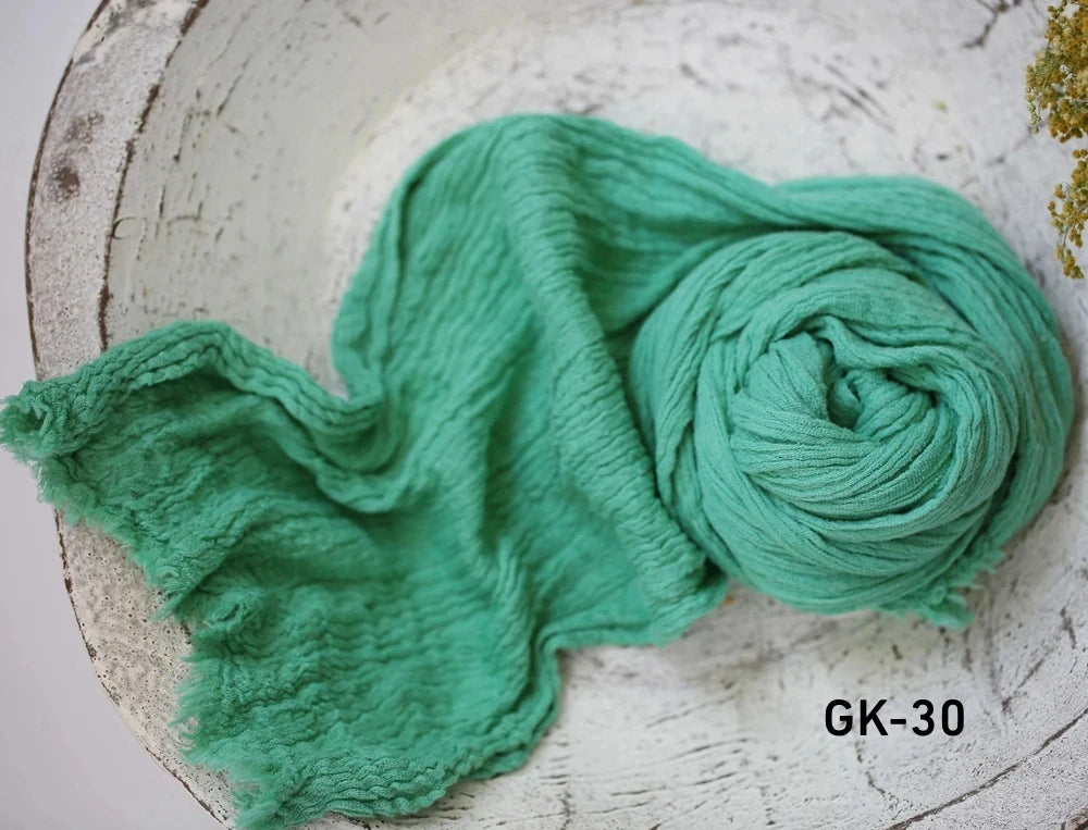 Professional Stretchable Wrapping Newborn Photography Props Soft Cotton Gauze Wraps Blanket Studio Baby Styling Props Accessory