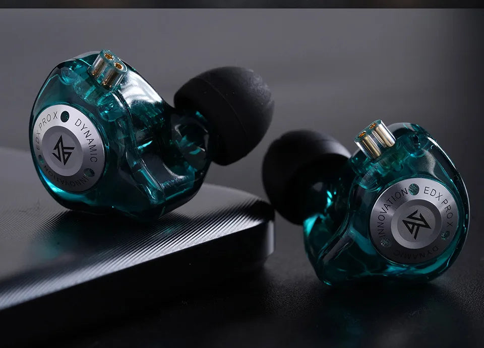KZ EDX PRO X high-performance 10mm dynamic Hifi in ear sports music live monitoring wired headphones