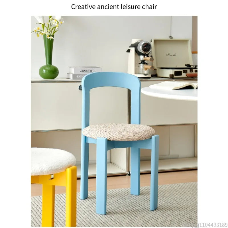 Scandinavian Solid Wood Rey Dining Chairs Steam Bent Technology Ergonomic Bruno Rey Chair Kitchen Furniture Restaurant Chair