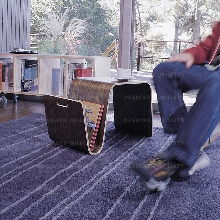 Minimalist Nordic Coffee Table Chic Solid Wood Centerpiece Ideal for Living Rooms and Balcony Corners Simple and Elegant