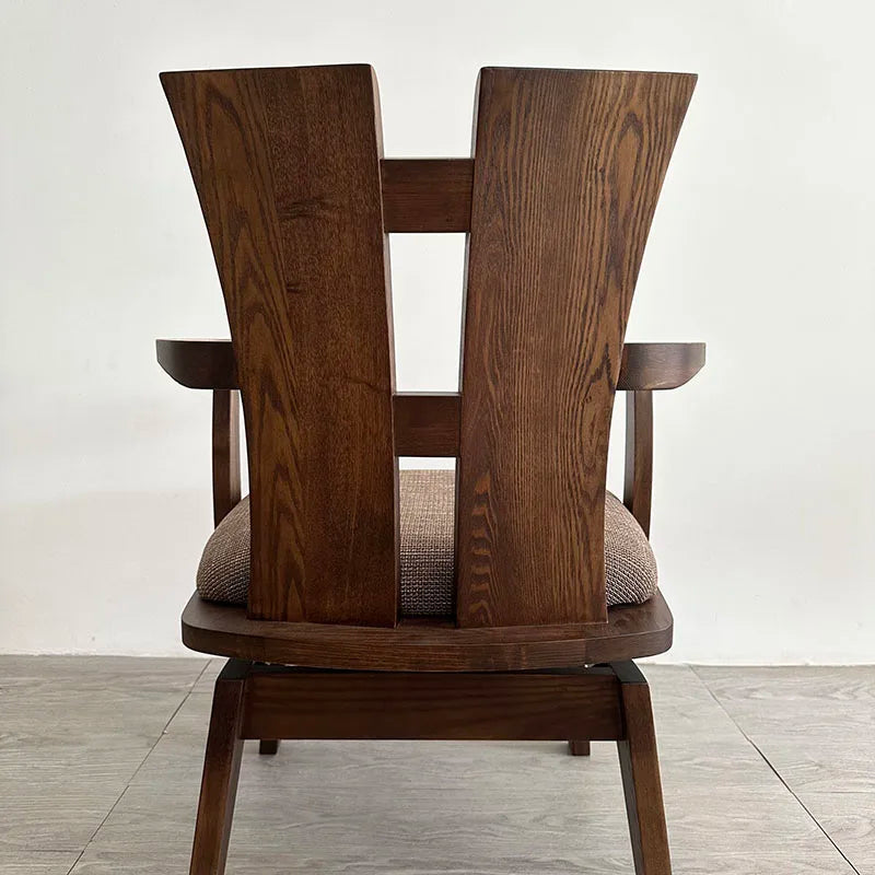 Wood Japanese Swivel Chair Black Walnut Nordic Design Accent Office Chair Desk Relaxing Computer Fotel Gamingowy Home Office