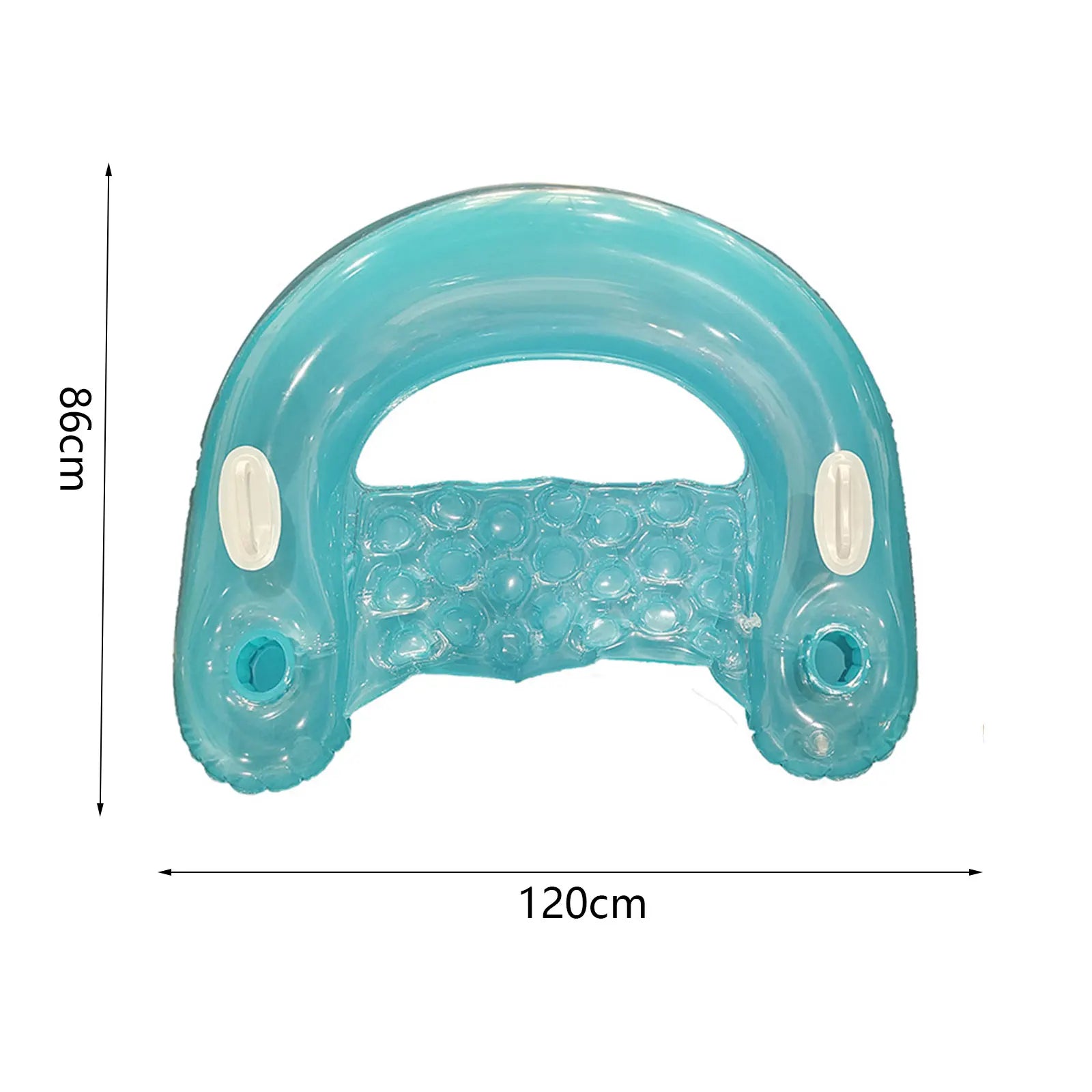 Inflatable Pool Floats for Adult Kids, Float Chairs with Cupholders and Handles Pool Lounges, PVC Water Mattresses Hammock Mat