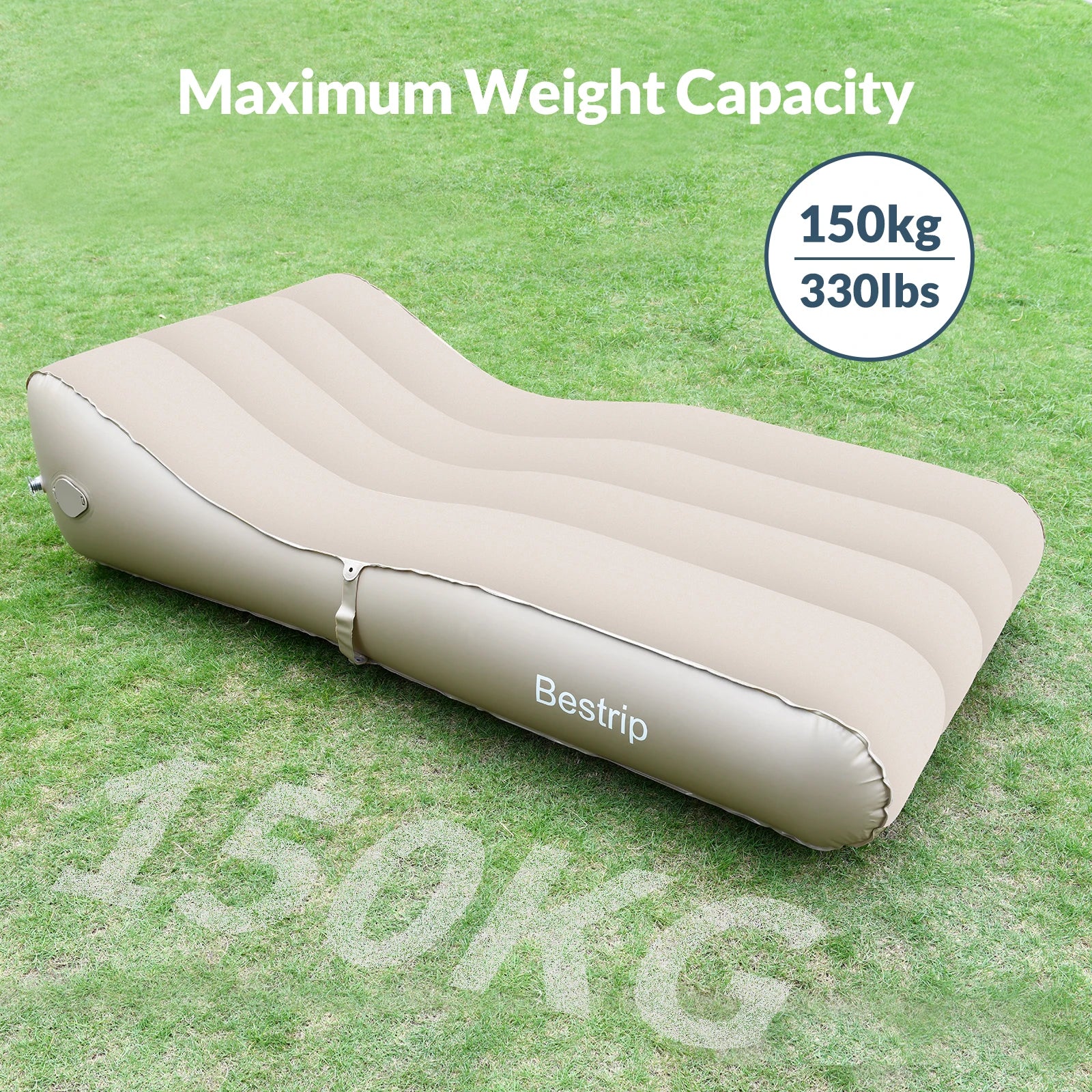 Bestrip Inflatable Couch, Air Mattress Sofa Bed Camping Air Chair For Backyard Beach Travel Camping Picnic Outdoor Furniture