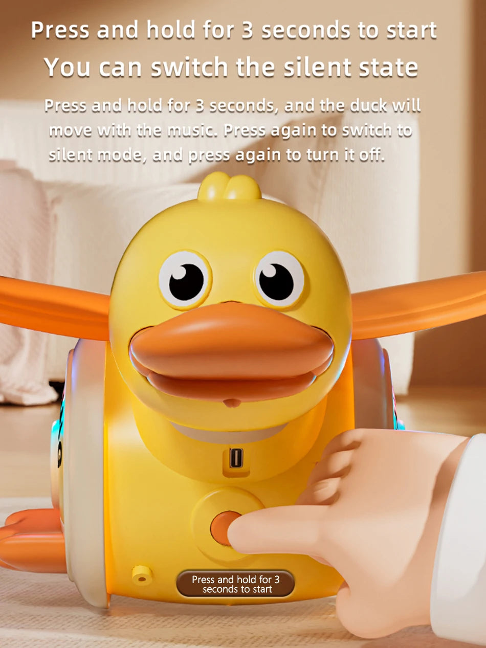 Kids Electronic Pet Toys Dancing Octopus&Duck Musical Penguin Baby Crawling Toys Toddler Interactive Toys Tummy Time Gifts