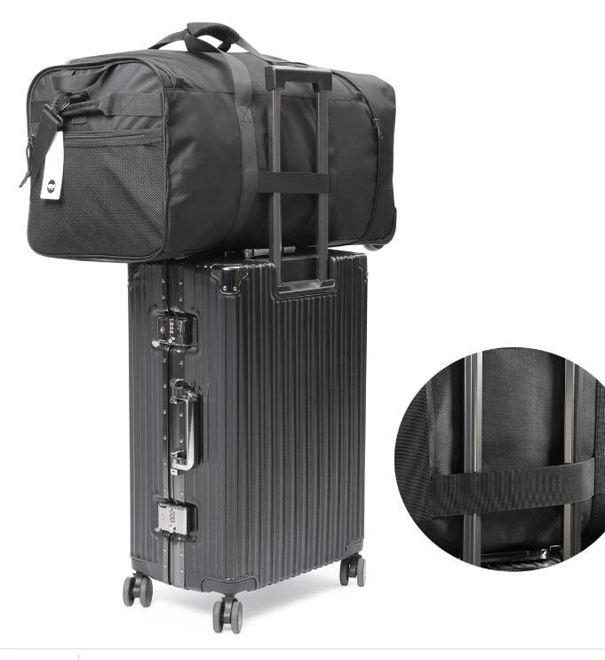Large Capacity carry on hand Luggage Rolling duffel bag 90L wheeled Bag Home moving bags with wheels Travel trolley luggage bag