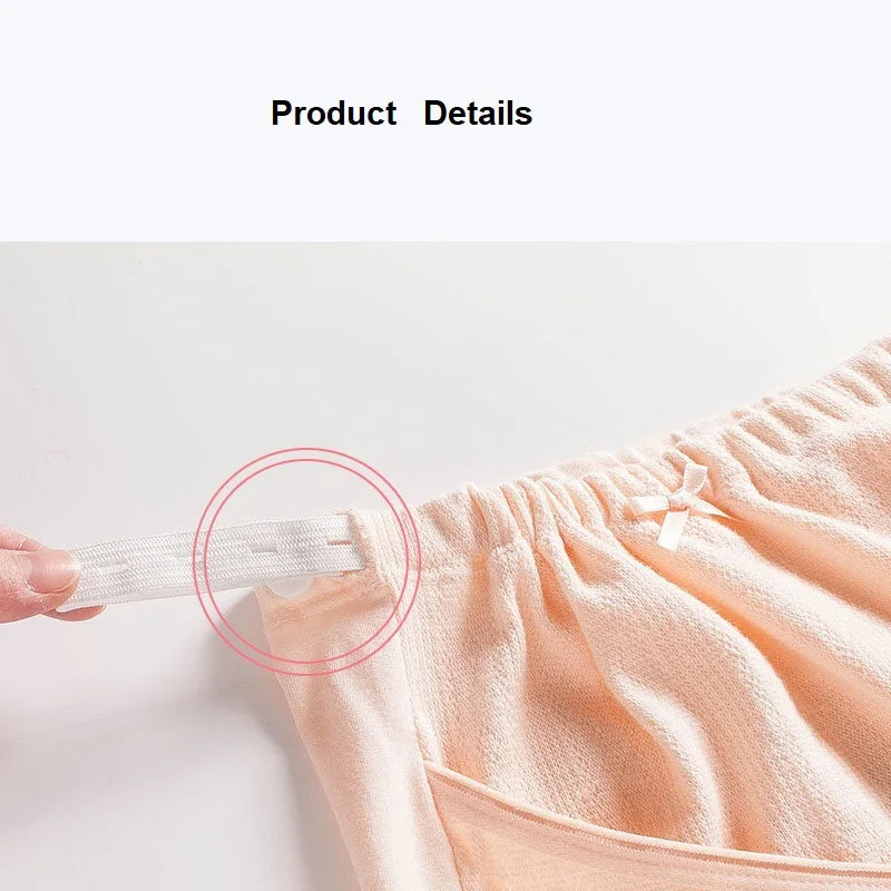 3 Colors Plus Size Cotton Pregnant Shorts High Waist Pregnancy Briefs Adjustable Maternity Underwear Panties for Women Clothes