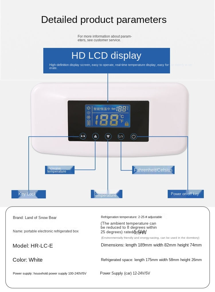 Fridge Cooler Refrigerator Warmer Cooler Drink Freezer Cooler Bag for Insulin Vaccine Cold Diabetes Outdoor Travel Drug